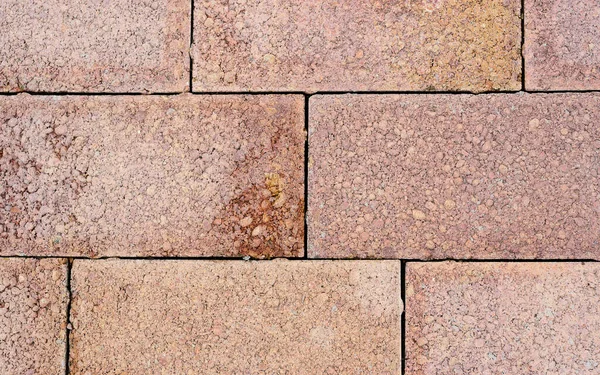 Patroon Van Granieten Baksteen Tegelvloer Achtergrond Oude Rode Stenen Bestrating — Stockfoto