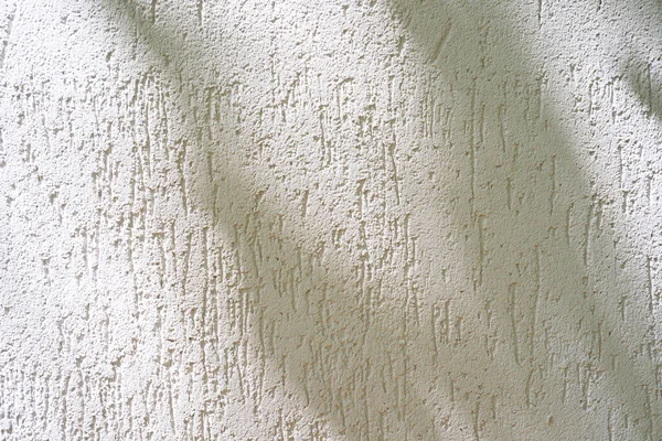 Stěna Malovaná Bílým Vápnem Sluneční Svit Bílé Štukové Stěně Staré — Stock fotografie