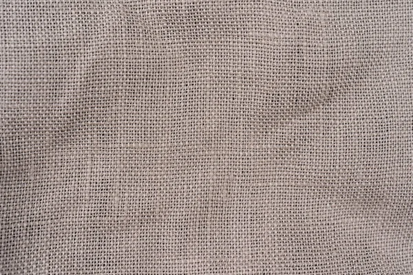 Textura Algodão Bege Fundo Têxtil Detalhado Macro Closeup Rústico Crumpled — Fotografia de Stock
