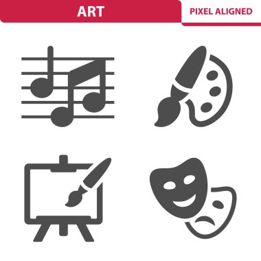 Art, Music, Painting, Theatre Icons clipart