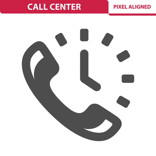 Центр Телефонного Обслуживания Значок Обслуживания Клиентов — стоковый вектор