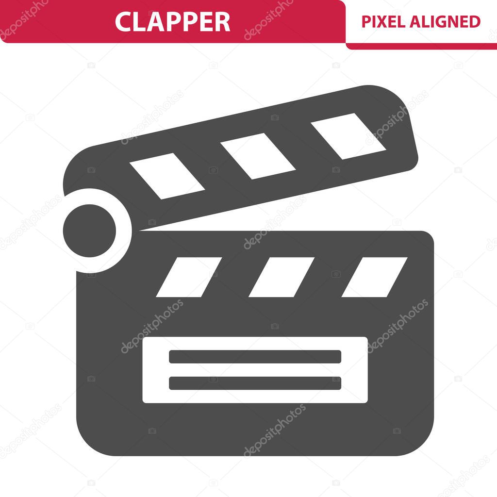 Clapper, Film Slate, Clapboard Icon