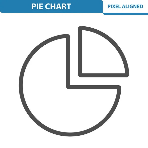 Tortendiagramm Grafik Symbol — Stockvektor