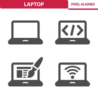 Laptop, Bilgisayar, Teknoloji Simgeleri