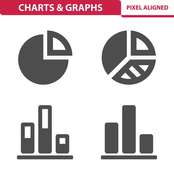 Gráficos Gráficos Iconos Diagramas — Vector de stock