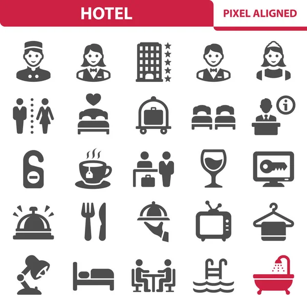 Hotel Spa Iconos Turísticos — Vector de stock