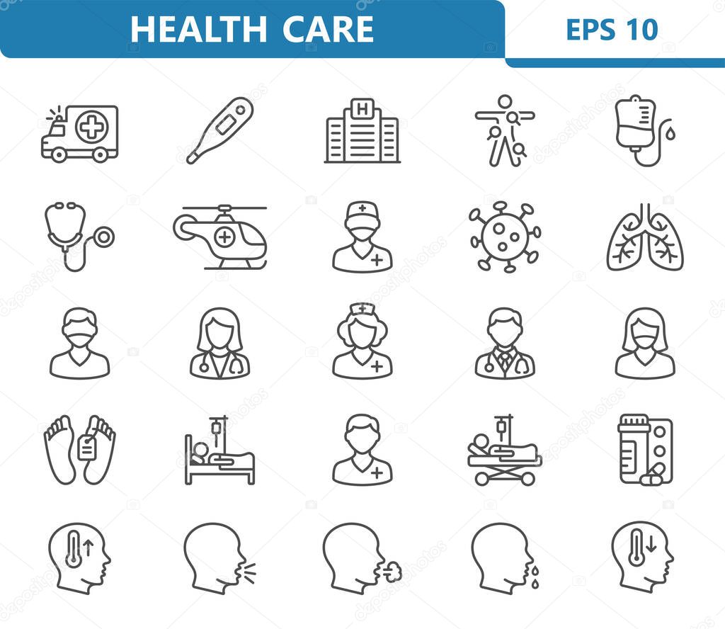 Healthcare, Medical, Medicine Icons