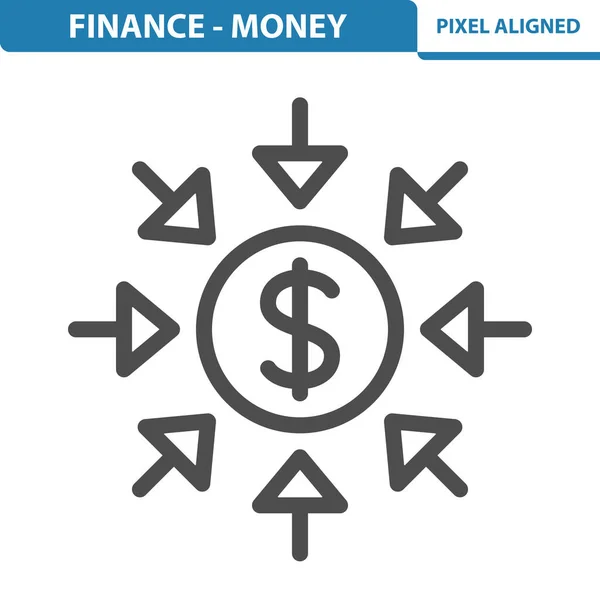 Finansiering Pengar Investera Ikonen — Stock vektor