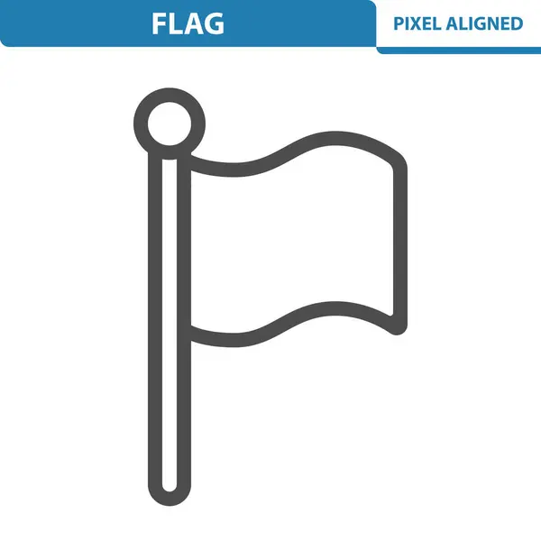 Flagge Schwenken Flaggensymbol — Stockvektor