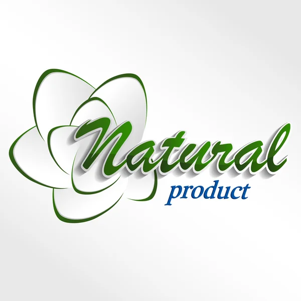 Definir logotipos Eco, elementos de modelo de design, ícone natural , — Vetor de Stock