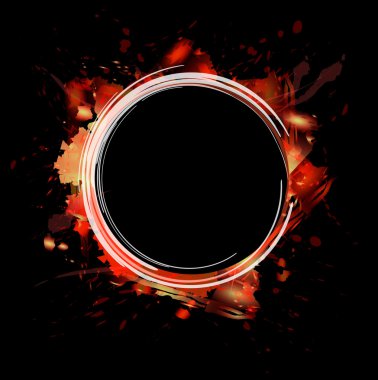 Sulu Boya circlered çerçeve
