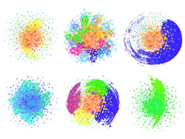 Daireler ile öğeleri kümesi