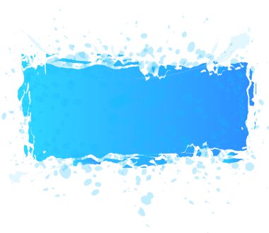 Sulu Boya tasarım mavi öğeleri