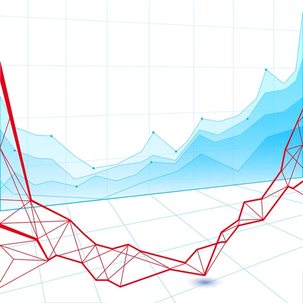 Grafico mercato azionario — Foto Stock