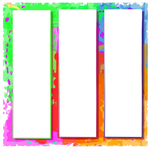 Watercolor design colorful frame. — Stock Photo, Image