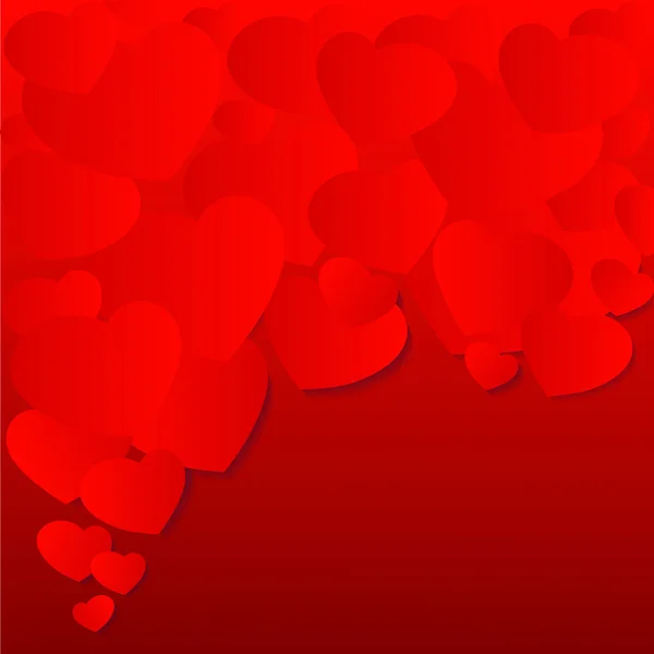 爱的心。红色的心形。心的形状。心学背景。T 的心 — 图库照片
