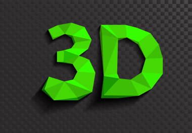 3d kelime yazılı çizimi