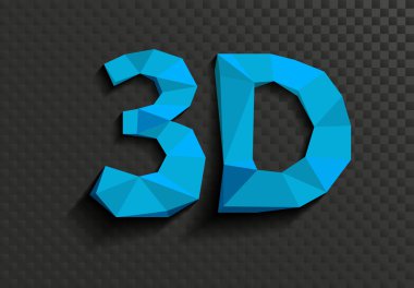 3d kelime yazılı çizimi