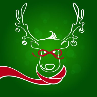  Bir geyik boynuzları 