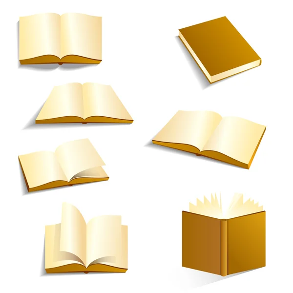 Collection of various blank books — Stock Vector