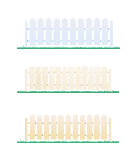 Valla Conjunto de elementos de diseño, empalizada, recinto, valla de color imag — Archivo Imágenes Vectoriales