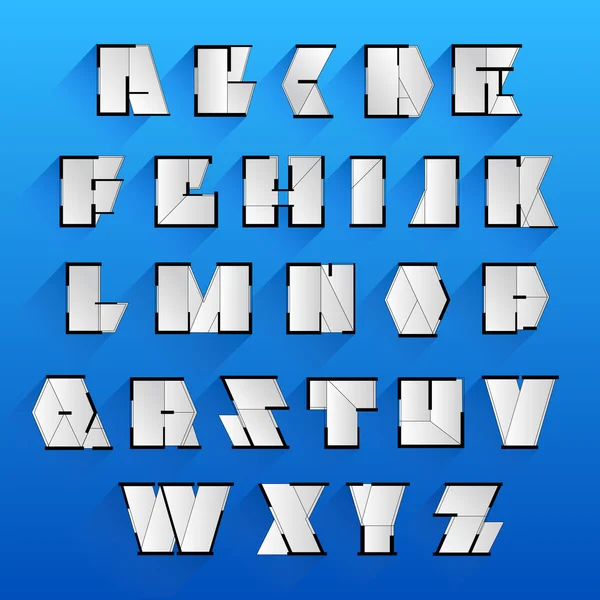 Vector Alphabet Set. Building alphabet.