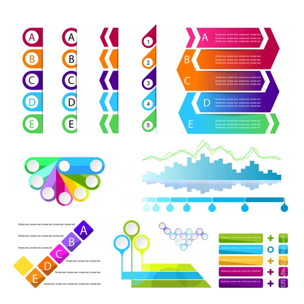 Vektor-Infografiken eingestellt. — Stockvektor