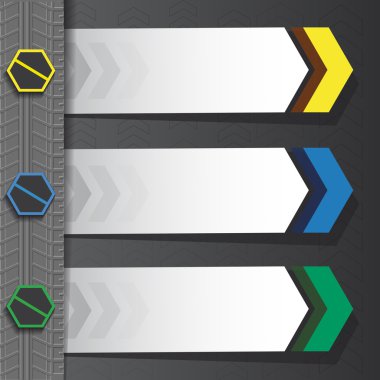 Otomobil tema ile banner. 