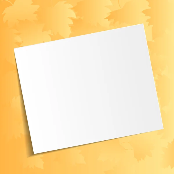 Feuilles d'automne colorées et fond blanc. Vecteur . — Image vectorielle