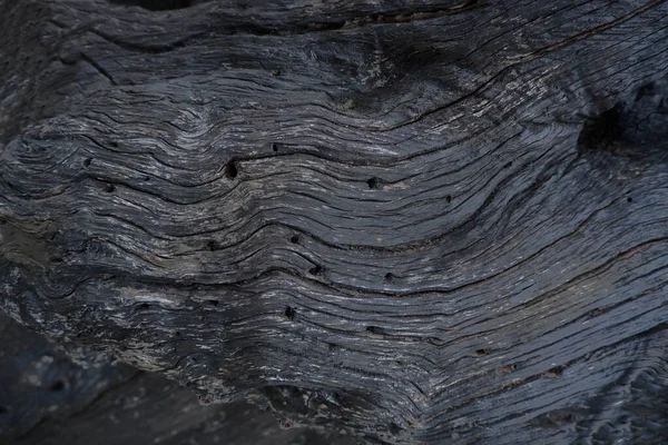 黒い木製の構造面 最上階だ 自然背景 — ストック写真