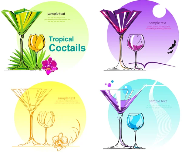 Confezione per cocktail — Vettoriale Stock