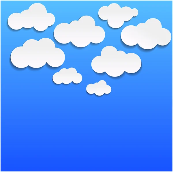 Ilustración vectorial de nubes — Vector de stock