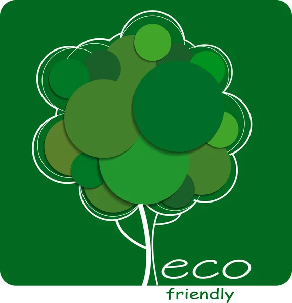 Ecology friendly icon — Stock Vector