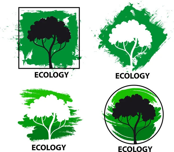 Ecologie vriendelijke pictogrammen — Stockvector