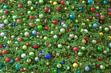 Renkli Noel topları arka plan 