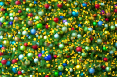 Renkli Noel arka plan bulanık 