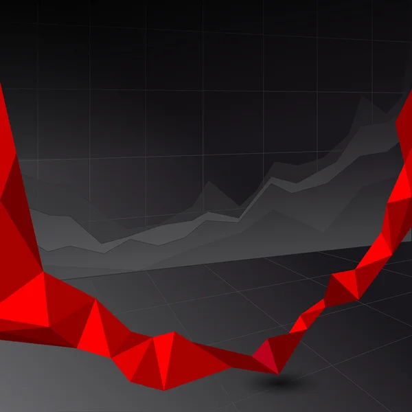 Grafico mercato azionario — Vettoriale Stock