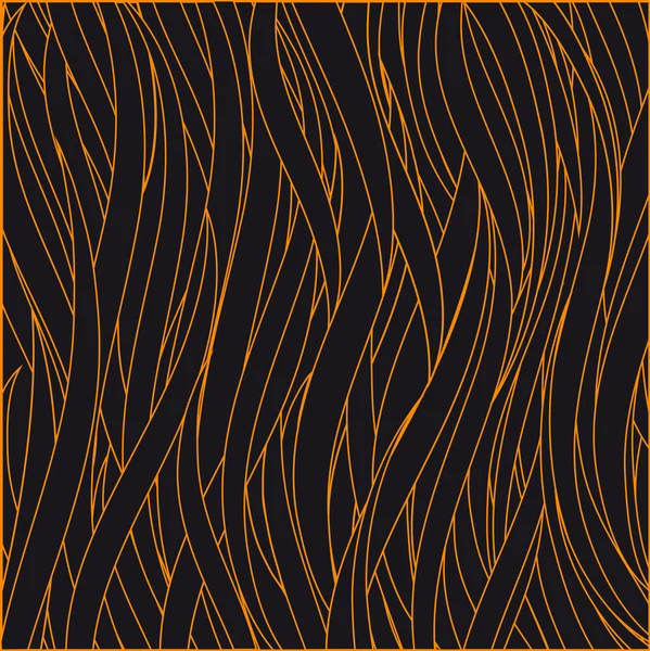 Ilustración vectorial patrón negro y naranja — Vector de stock