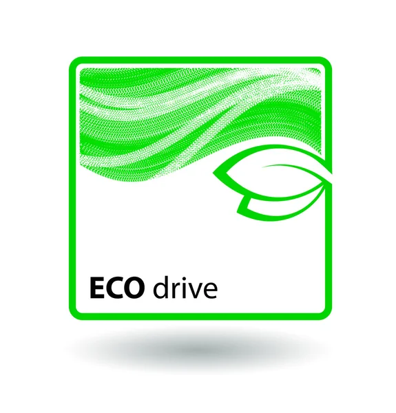 Pictogram eco drive. — Stockvector
