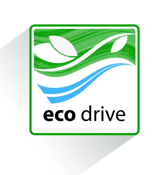 Icon eco drive. — Stock Vector