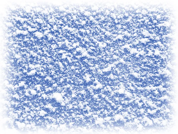 蓝色雪背景. — 图库照片