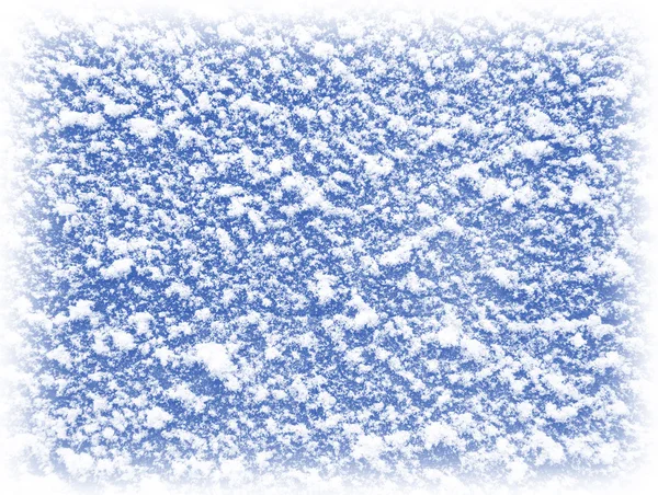 Sfondo neve blu . — Foto Stock