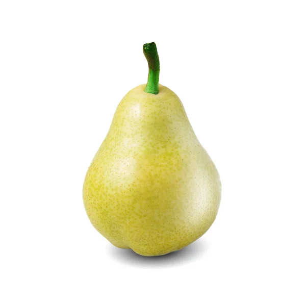 Pêra isolada sobre fundo branco. Pear Clipping Path — Fotografia de Stock