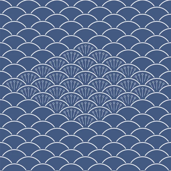 Japonais motif géométrique sans couture — Image vectorielle