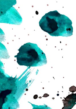 Özgeçmiş, pankart ve cep kartı için soyut suluboya çizimi