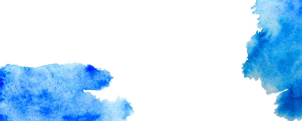 Kék Felhő Akvarell Háttér Képeslap Bannerek Kártyák Kézzel Húzott — Stock Fotó