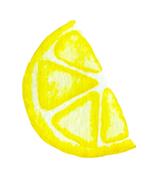 Conjunto Limões Frescos Aquarela Frutas Tropicais — Fotografia de Stock