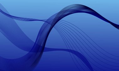 mavi ışık iş hatları eğriyi pürüzsüz gradyan soyut arkaplan dalgalandırır