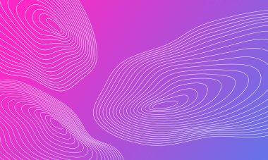 yuvarlak çizgili mavi pembe yuvarlak daireler yumuşak eğimli soyut arkaplan vuruşunu şekillendirir