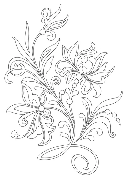 Çiçek açan dal - nakış için şeması